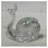 Art glass snail paper weight figure
