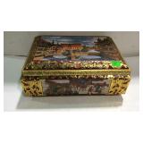 Home decor biscuit tin, E-Otto Schmidt W. Germany