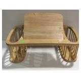 Bed tray with magazine rack sides