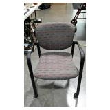 Office lobby chair on wheels