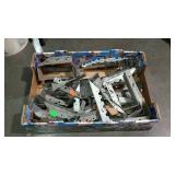 Group of joist hanger brackets, box flat full,