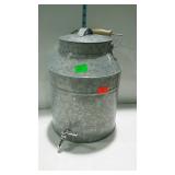 Galvanized milk can dispenser can new piece great