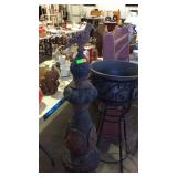 Yard décor - 54" tall iron looking, finial shaped,