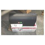 Post mounted mail box, black in color metal box