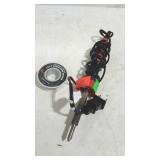 Electric soldering iron with partial role of