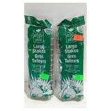 Two pks of 6 plastic ground stakes canopy or tent
