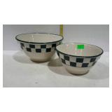 Nest of two bowls, Hartstone USA - 7 & 9"