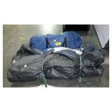 Tent with tent poles and storage bag
