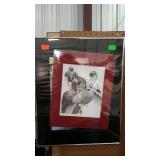 Print - John Elway scene, framed - 16 x 20