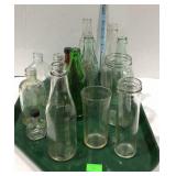 Bottles lot - Coca-Cola, Pal Ade, ketchu, medicine