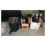 Misc - box lots, Dominion beer tap, tree stand,