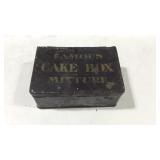 Advertising Tin, small Famous Cake Box Mixture
