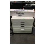 Craft room storage drawers cabinet white