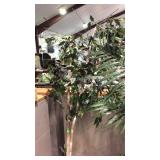 Artificial tree in basket planter only, about 6ft