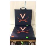 Two Virginia Cavaliers seat cushions