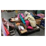 Skid lot linens, vacuum, cookbooks, etc