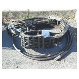 Group lot of hydraulic hoses