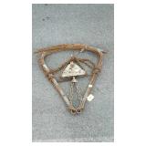 Vintage pulley system to move square bails