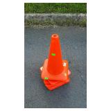 Stack of safety cones