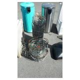 Group lot of flower baskets