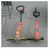 Two electric weedeaters