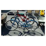 Schwinn three speed bike, missing seat, and