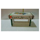Painted footstool, fruit motif, measures 16 x 8.5