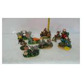 Decor animal rabbits, mice, figures, collection