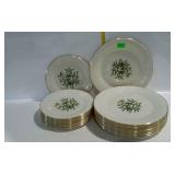 Lenox China Plates, eight 10" dinner plates, and