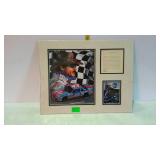 Nascar wall decor print, matted framed of Richard
