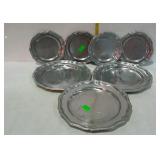 Aluminum Plates Lot, three 10" dinner plates and