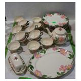 Franciscan Dinner China, meat platter, tea pot,