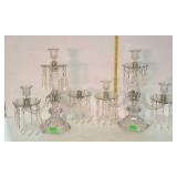Pair of centerpiece candelabras 3 candle trays
