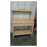 Painted Country Craft work Station Bench Table,