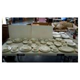 Dish set, includes 62 pieces of POPE-GOSSER China