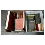 Books, two box lot of books, many are vintage,
