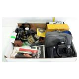 Camera parts and accessories as shown, flat full