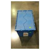 Bin with interlocking lid