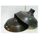 Metal light fixture shades, hanging light fixture
