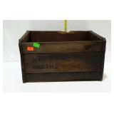 Apple crate, does have printing, but can