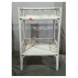 Wicker shelves, painted wicker shelf stand,