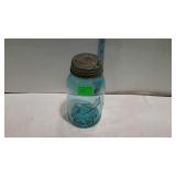 Ball perfect mason blue glass quart size canning