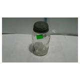 Samco super mason clear glass canning jar with