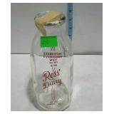 Ross Dairy Milk Bottle, quart size Rd#2 Sunbury
