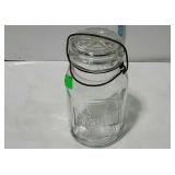 Canning Jar, Empire quart size with glass lid