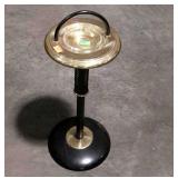 Smoking Stand, black and brass finish stand with