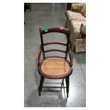 Early side Chair, hip type cane seat, nice ready