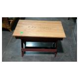 Country Craft side stand, painted XPATTERN leg