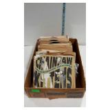 Collection of 45rpm juke box records, most in
