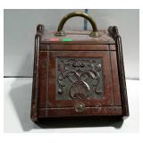 Coal Houck, fire place side wooden coal storage